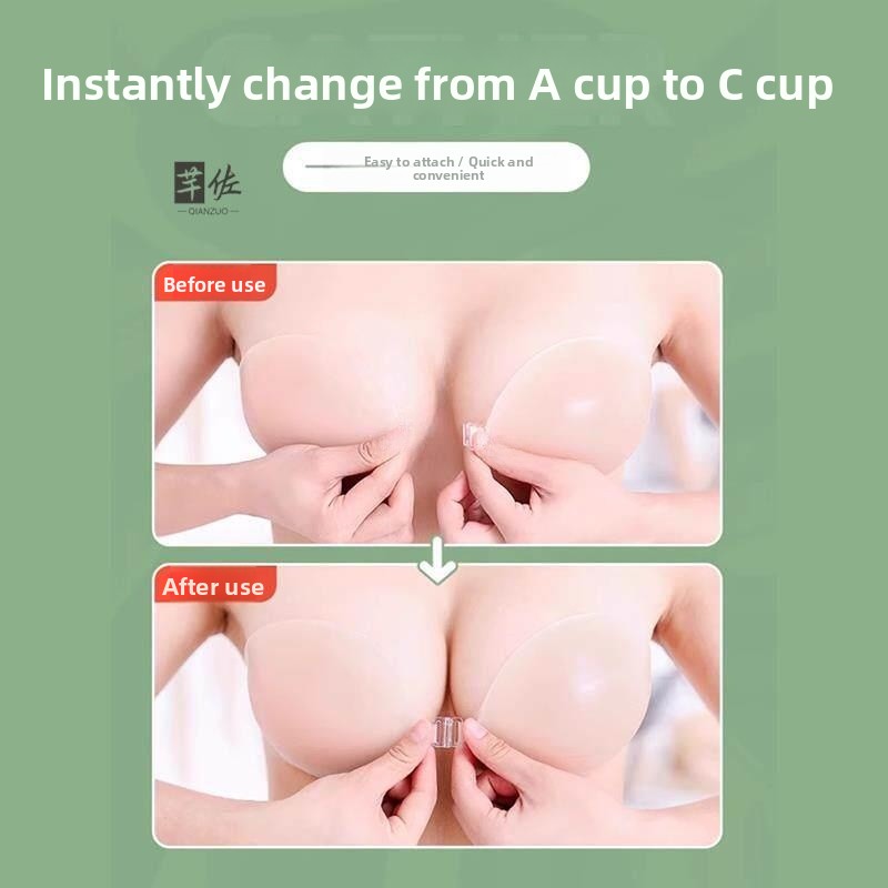 Push Up Bra Silicone - Reggiseno Invisibile in Silicone da Donna,